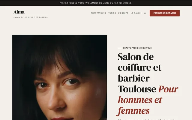 Le modèle Coiffure & barbier