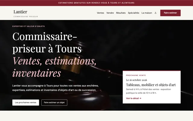 Le modèle Commissaire-priseur
