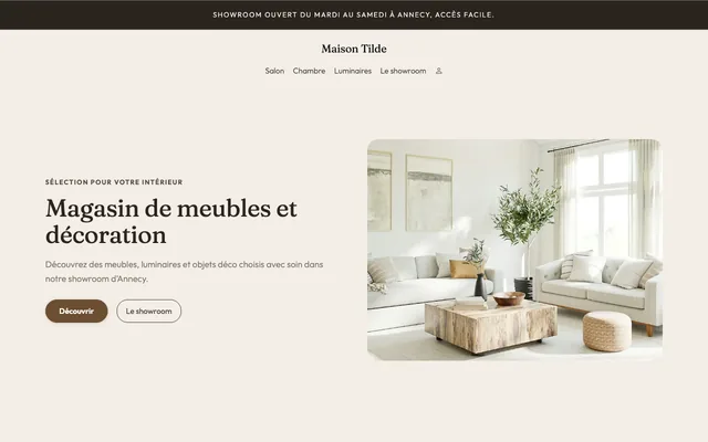 Le modèle Mobilier & déco