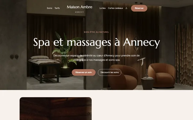 Le modèle Spa & massage